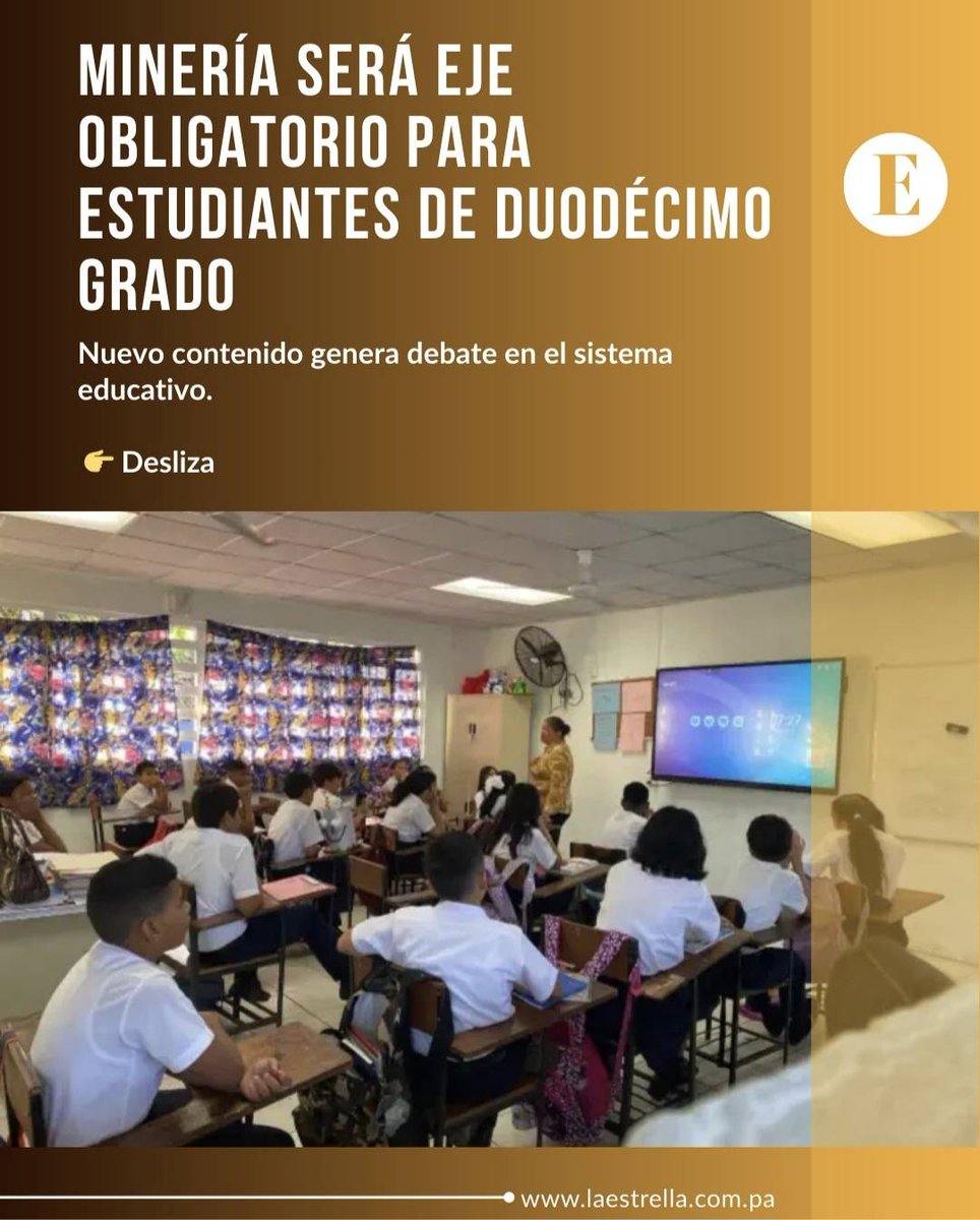 Richard_Morales's tweet photo. Adoctrinando estudiantes panameños para que Panamá sea un país minero y destruir el ambiente. ¡Qué descaro! La minería la rechazan casi 7 de cada 10 panameños, e insisten. Esto es violencia. No hay otra palabra. https://t.co/1FDbQTPVbt