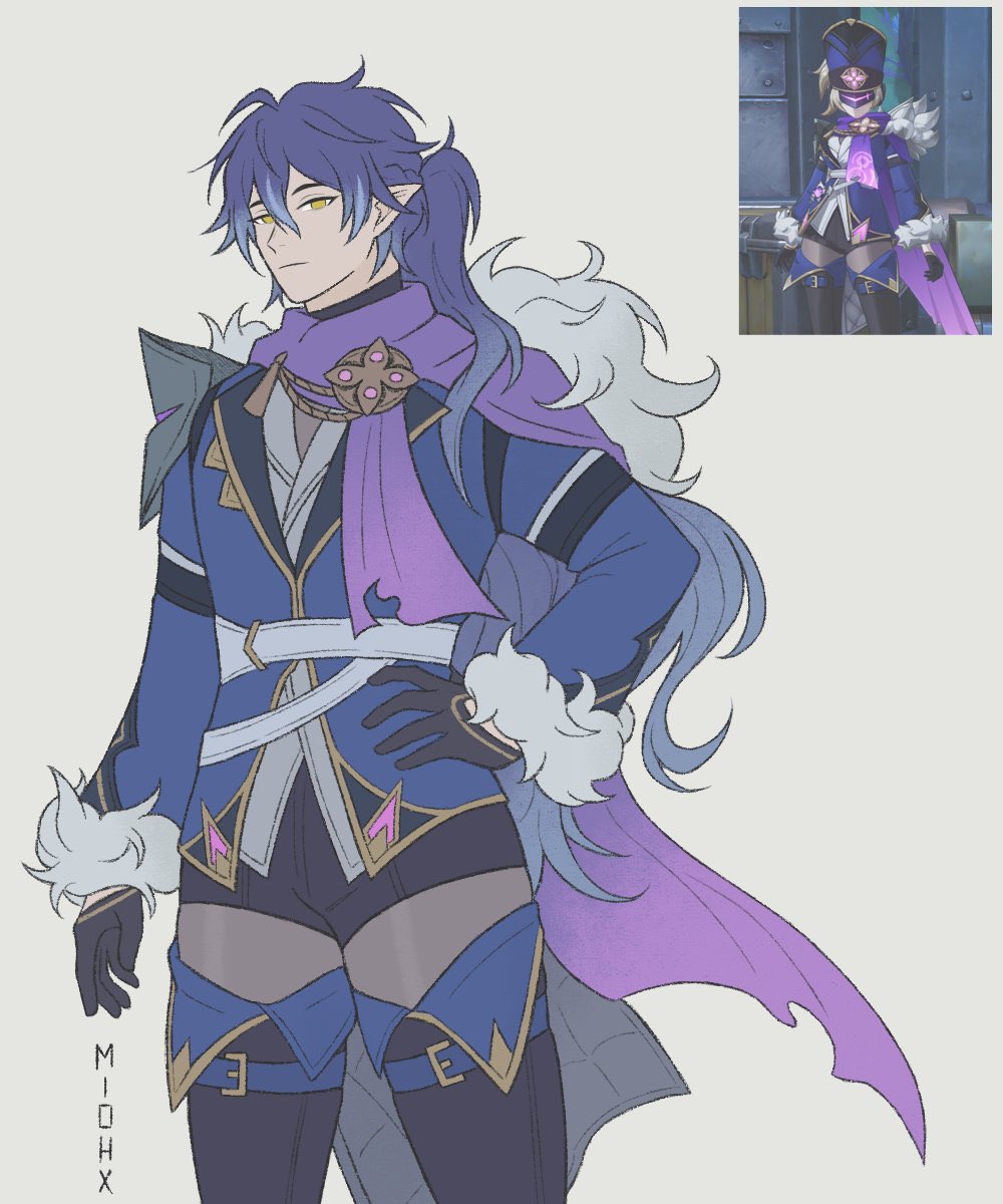 Queria uma skin do Flins de rabo de cavalo, mas não me vem com aquele aplique de 10 reais com 3 fiapo de cabelo do Neuvillette.