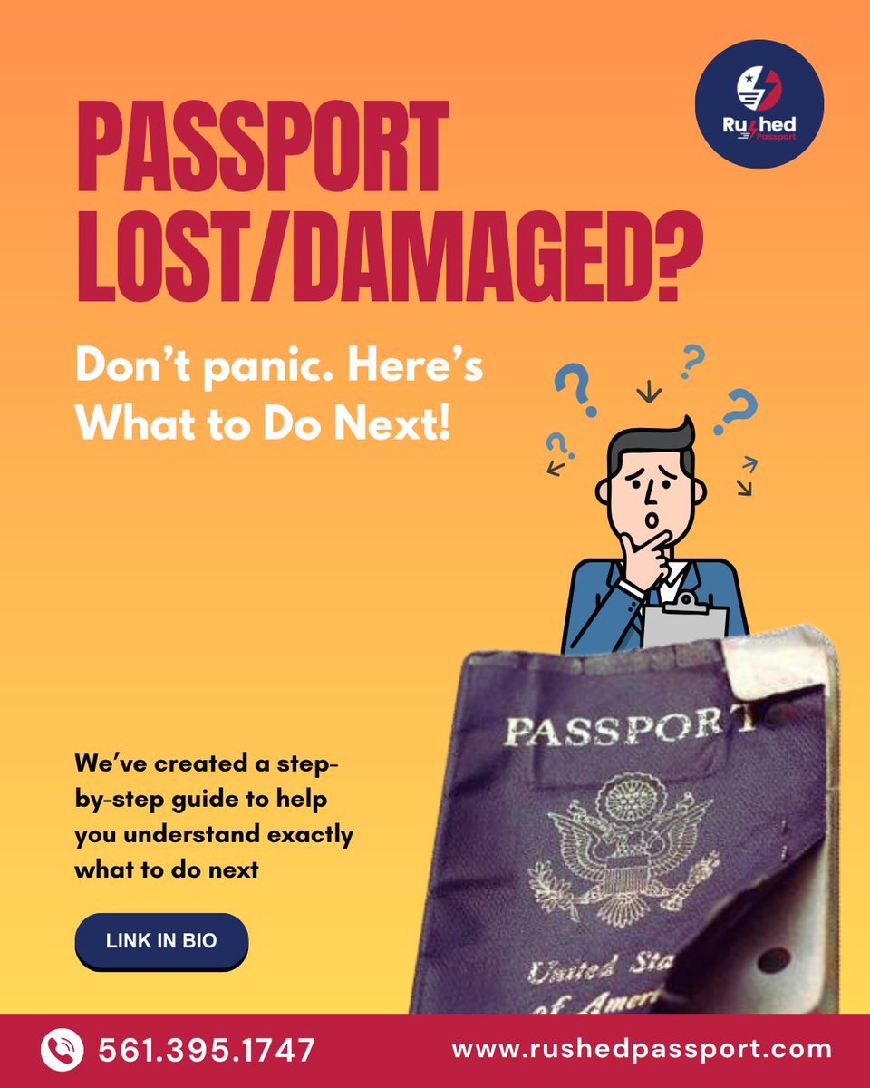 RushedPassport's tweet photo. Lost your passport? Don’t panic — act fast.
The process involves specific documentation, identity verification, and additional forms — and mistakes can cause serious delays.
We’ve created a step-by-step guide to help you understand exactly what to do next: https://t.co/9k17kJEoPX