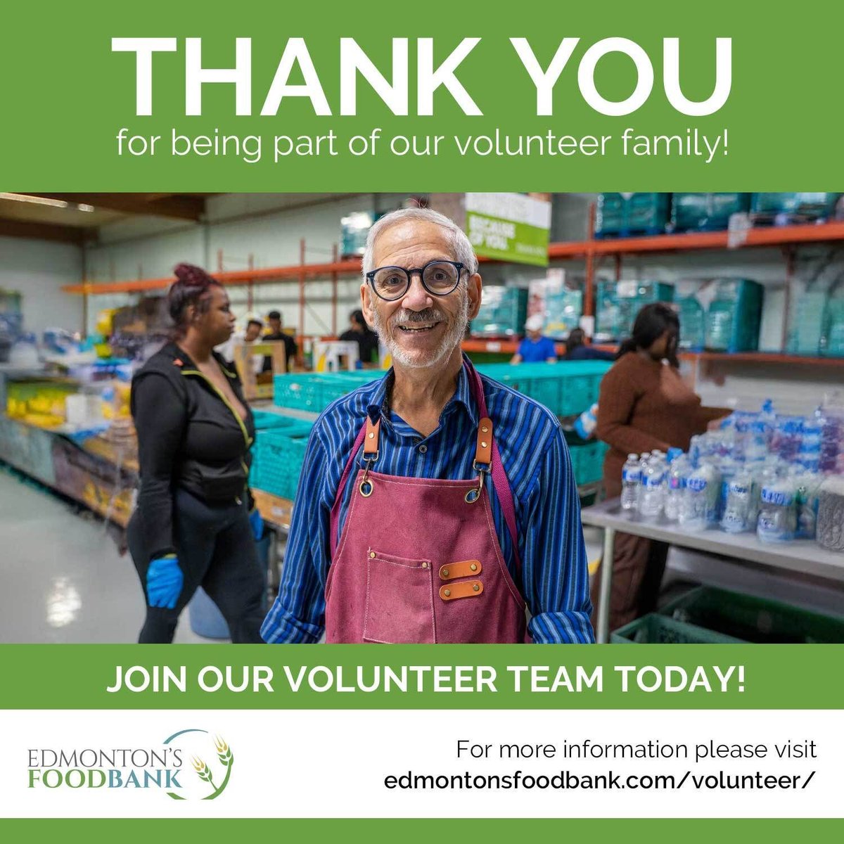 Jacques is one of over 3,100 amazing volunteers who give their time to support fellow Edmontonians.

Your generosity means the world to someone in our community. Thank YOU! #yeg #edmonton #feedyeg #yegfoodbank #YEGvolunteer #YEGvolunteers

loom.ly/8YRAicE