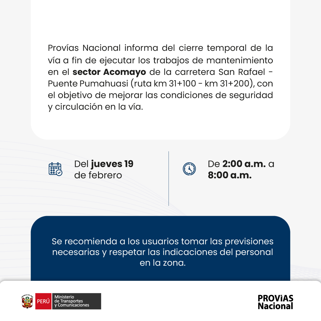 📢 ¡Atención #Huánuco!