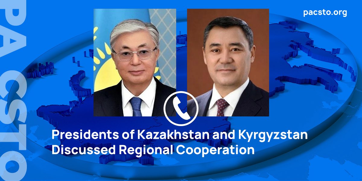 🇰🇿 🇰🇬 On February 18, Kassym-Jomart Tokayev, President of Kazakhstan, and Sadyr Japarov, President of Kyrgyzstan, held telephone talks. 
➡️ pacsto.org