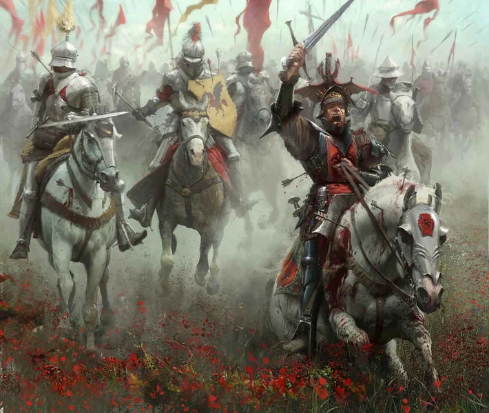 —Aquel día cayeron muchos hombres buenos, en los dos bandos. Antes de la batalla, la hierba no era roja, ¿os lo había dicho Ser Arlan? 
—No le gustaba hablar de la batalla. Allí murió también su escudero, su sobrino Roger del Árbol de la Moneda. 
#AKnightOfTheSevenKingdoms