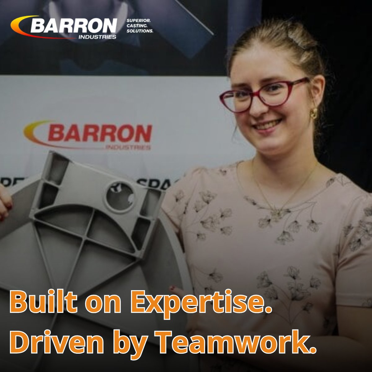 BarronCastings's tweet photo. At Barron Industries, our people drive precision, reliability &amp; innovation. 

Engineers, machinists &amp; quality specialists all play a role in delivering top-notch castings for defense &amp; industrial clients.

Learn more on our website.

#BarronIndustries #TeamCulture #MadeInUSA https://t.co/PX7YPKq0r1