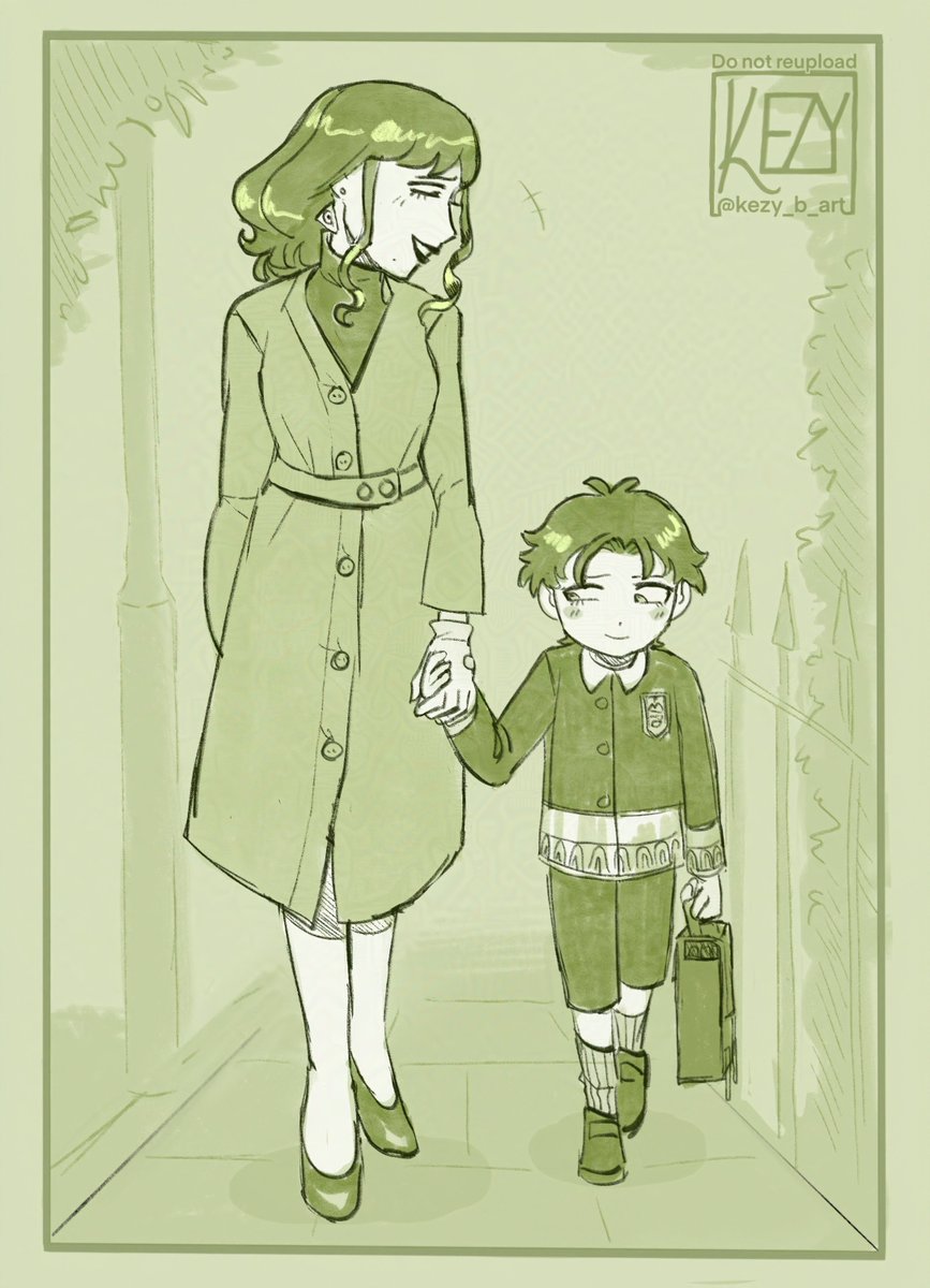 Let's hold hands with mama 🌿

#DamianDesmond #MelindaDesmond #SpyxFamilyfanart #Spyxfamily #Spy_family