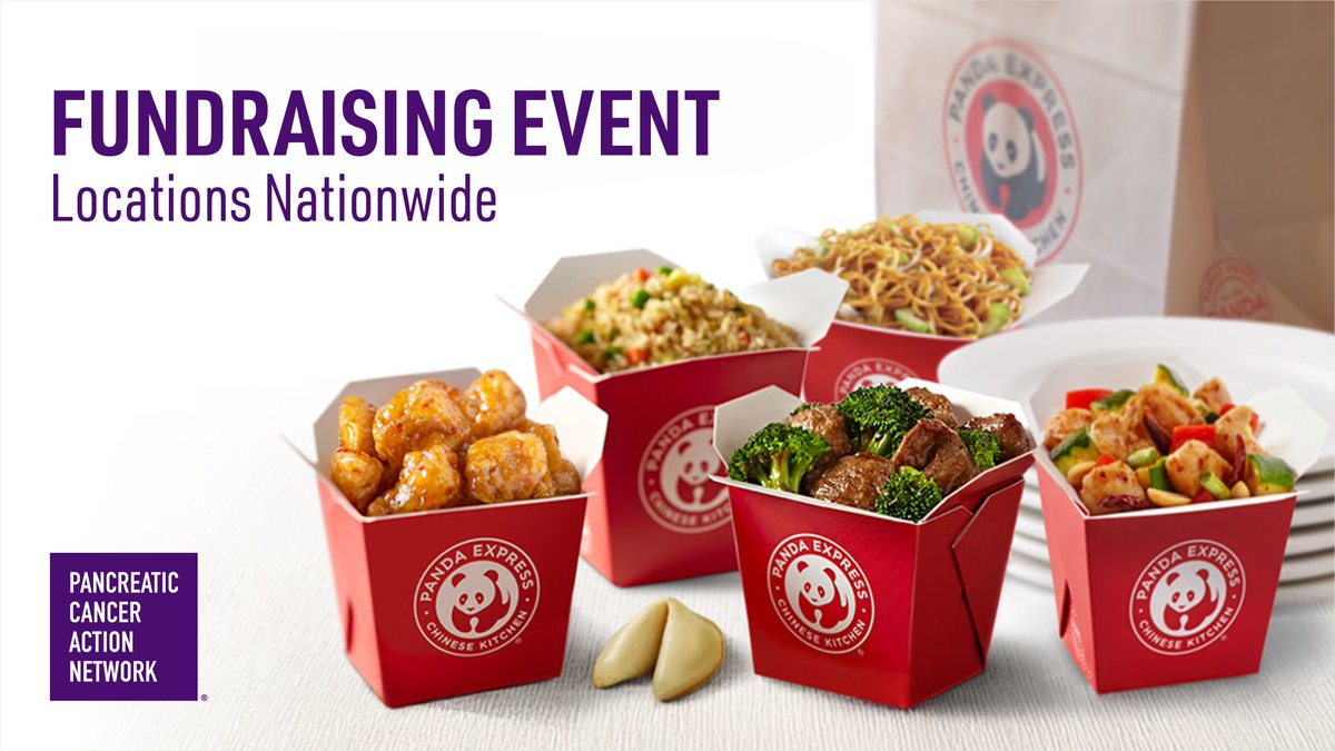 PanCAN's tweet photo. Turn your takeout into hope! 💜🥡

On Tuesday, February 24, you can support PanCAN's mission by ordering a meal from Panda Express. When you place an online order for pickup or delivery at https://t.co/SwmWril80V or in the app, simply enter Fundraiser Code 9012221 at checkout, and a portion of your purchase will help accelerate #pancreaticcancer patient progress. 

It’s an easy (and delicious!) way to make an impact — mark your calendar and invite friends and family to join you. Learn more at 🔗 https://t.co/HziYzPYq5q.