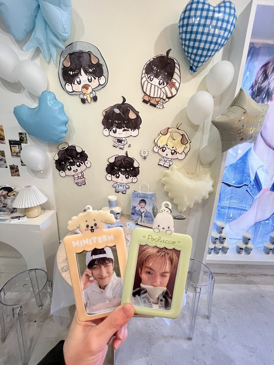 tripleS ユヨン センイルカフェ 特典 ぬいぐるみ KK0_0218 様🌟 鶴橋センイルカフェ 可愛いドギョムに癒された