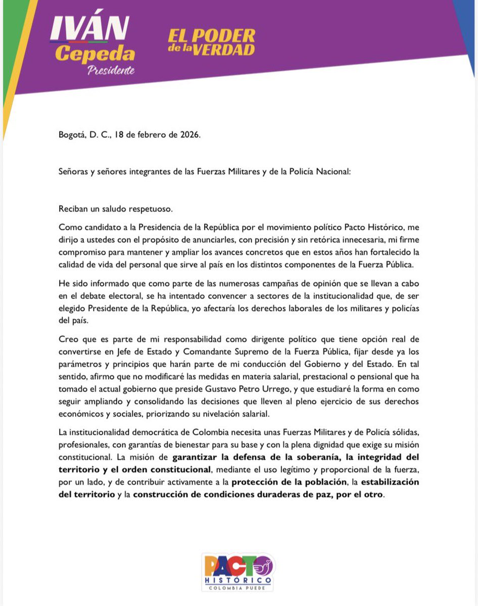 Iván Cepeda Castro tweet media