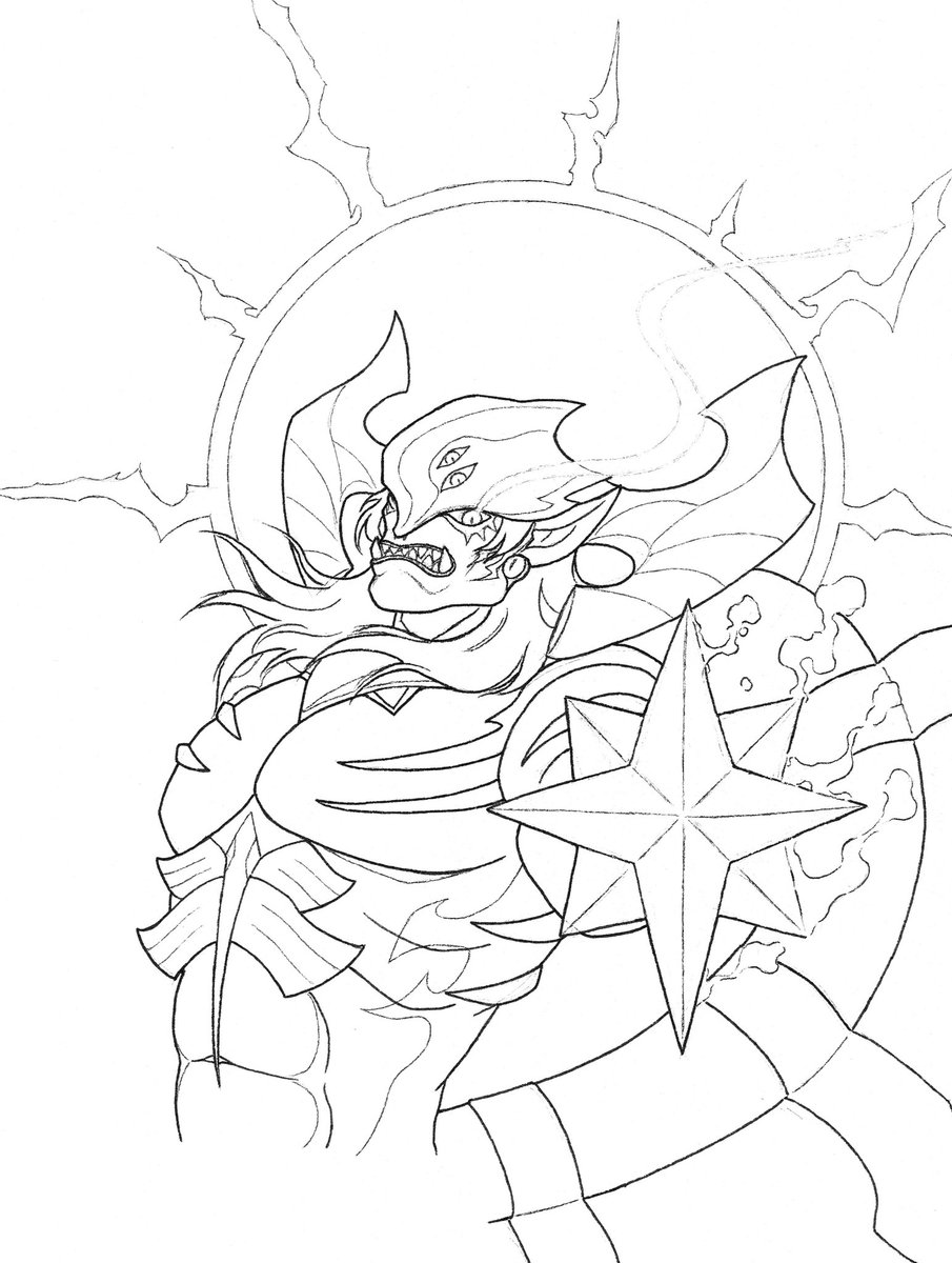 My beloved little shark.
(Harak's weapon is too complicated, so I just drew sth easier to make a substitute.😵
#AFKJHomestead #AFKJourney 
#harak