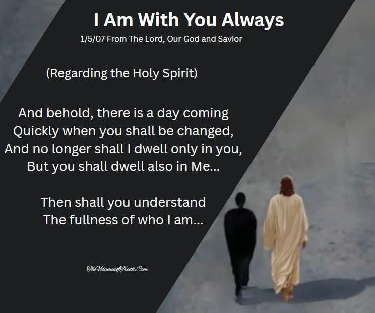 JS4Yah's tweet photo. I Am With You Always    Volume Three
1/5/07 From The Lord, Our God and Savior
https://t.co/a5G5WXV9tB

Audio
https://t.co/02NNOmByNc
Videos
https://t.co/wt6SYO9FXb
Official YouTube Channel
https://t.co/00LfvmlBEE 

#newscriptures #lettersfromgod  #TheVolumesofTruth #firstharvest https://t.co/eF8VZWskfs