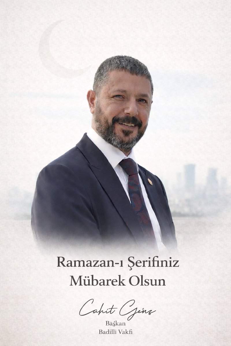 cahitgncc's tweet photo. Rahmet ve bereket ayı Ramazan-ı Şerif’e kavuşmanın huzurunu yaşıyoruz.

Bu mübarek ayın; birlik ve beraberliğimizi güçlendirmesini, gönüllerimize sükûnet, sofralarımıza bereket getirmesini temenni ediyorum.

Ramazan ayımız mübarek olsun.

Cahit Genç
Badıllı Vakfı Başkanı

#Ramazan #RamazanAyı #BadıllıVakfı #DaimaBirlikte