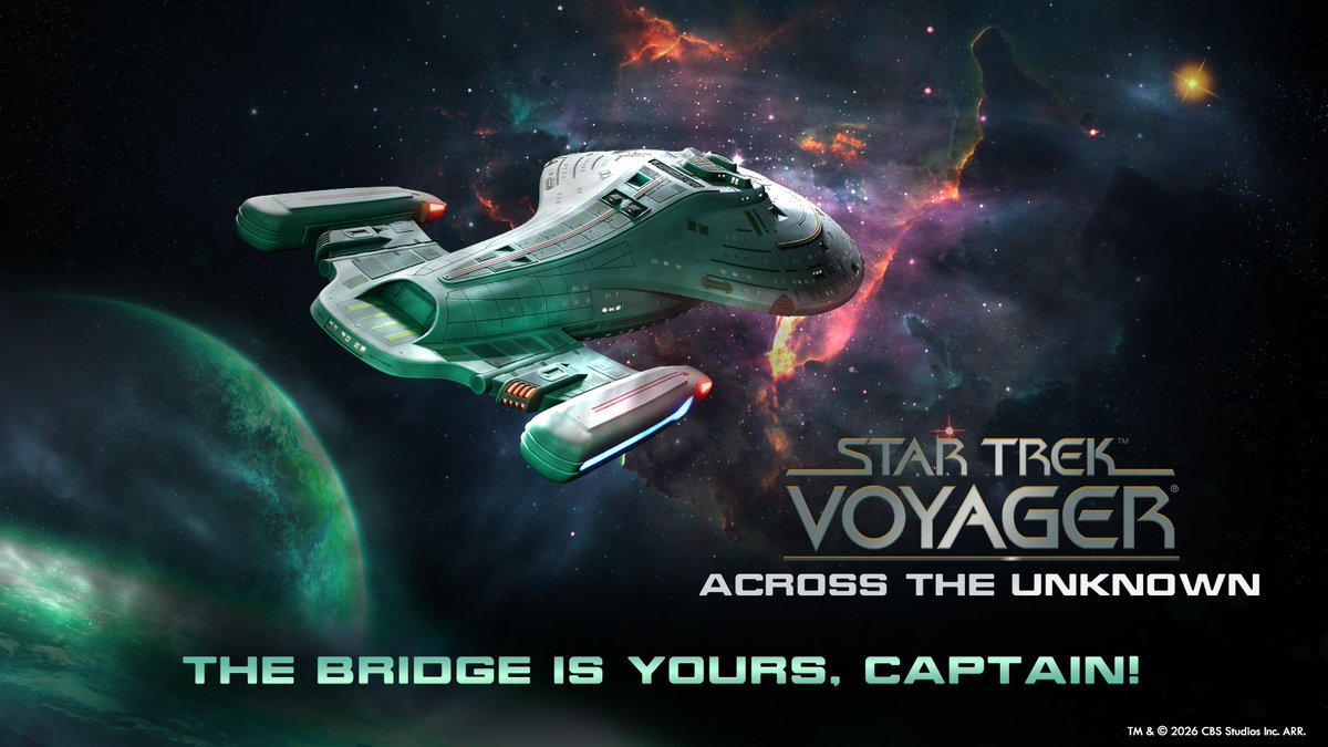 Star Trek: Voyager - Across the Unknown is officially live.
Our friends at Gamexcite have just launched the journey of a lifetime: stvatu.com

Missed the deep dive with Patrick Streppel?
Catch the full interview from The Hot Seat here: youtube.com/live/GoqzNl7bI…