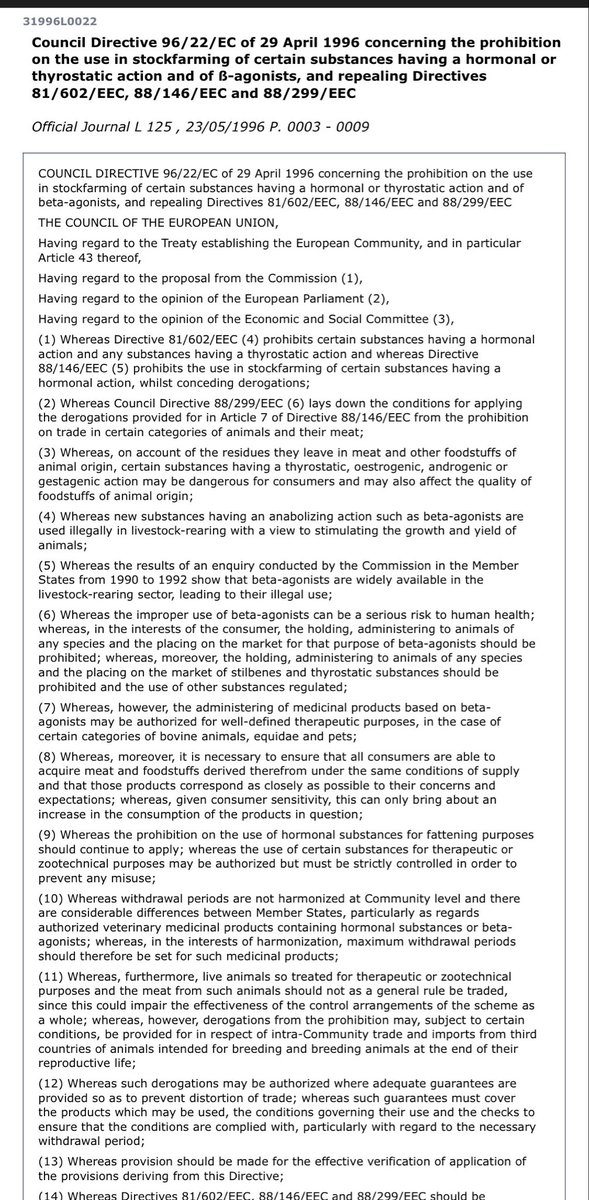 GommersJack's tweet photo. The Council of State CONFIRMS that hormones banned in #food products exported from the Netherlands are being exported worldwide. This has consequences for children with physical and mental sexual #birthdefects. #transgender.
👇
https://t.co/SiBdoKUrhj https://t.co/tTtaPYbAjw