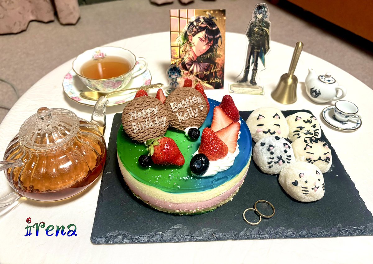 iren_shell's tweet image. バスティンお誕生日おめでとう🎉
豆乳と生姜にリンゴという寒がりな貴方が温まるようなケーキにしてみたよ！そしてもちろん大好きな猫ちゃんも！
寡黙だけど心から優しく強い貴方が大好きです🩷꜀(^. .^꜀  )੭
 #バスティン・ケリー生誕祭2026 
 #バスティン・ケリー誕生祭2026
 #お菓子作り