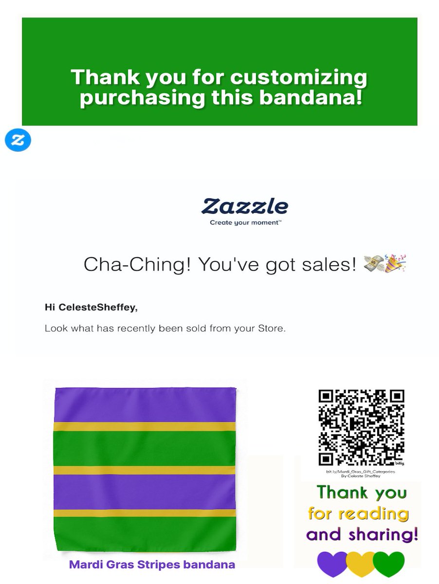 Khoncepts's tweet photo. This colorful Mardi Gras styled, purple, gold and green striped bandana can be worn for Fat Tuesday / Mardi Gras events and birthdays. Green is for faith, gold represents power and purple stands for justice. #mardigrasfashion
https://t.co/TrMjR2iuxL
💜💛💚 https://t.co/bRlGxshM6E