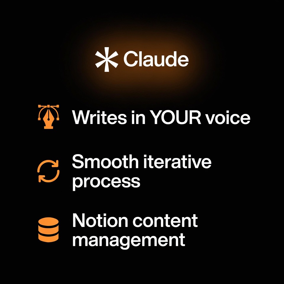 BorelJP's tweet photo. What I like about Claude on content writing is that it can help you write with your own voice.

Claude challenges you when needed.

The iterative process with Claude on writing is smooth.

The formatting of Claude's replies is clear, short and concise.

Then, Claude gets even better when it comes to content management, especially for me that uses a Notion content system.