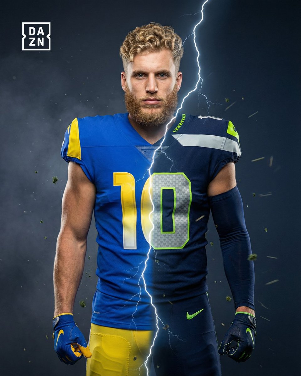 Cooper Kupp is the first player in NFL history to lead two different franchises in receiving yards in a Super Bowl win 👏

#NFLonDAZN #Seahawks #RamsHouse