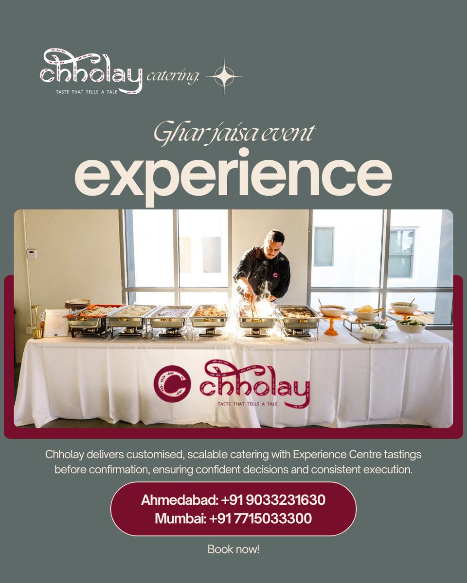 ChholayI's tweet photo. Catering isn’t just about serving food.
It’s about serving your event the right way. ✨🍲
Our catering services are built around you, fully customised menus, portion planning, service style, and presentation tailored to your guest list and occasion. ♥️
Book a tasting session! https://t.co/HDzq1BWuZU