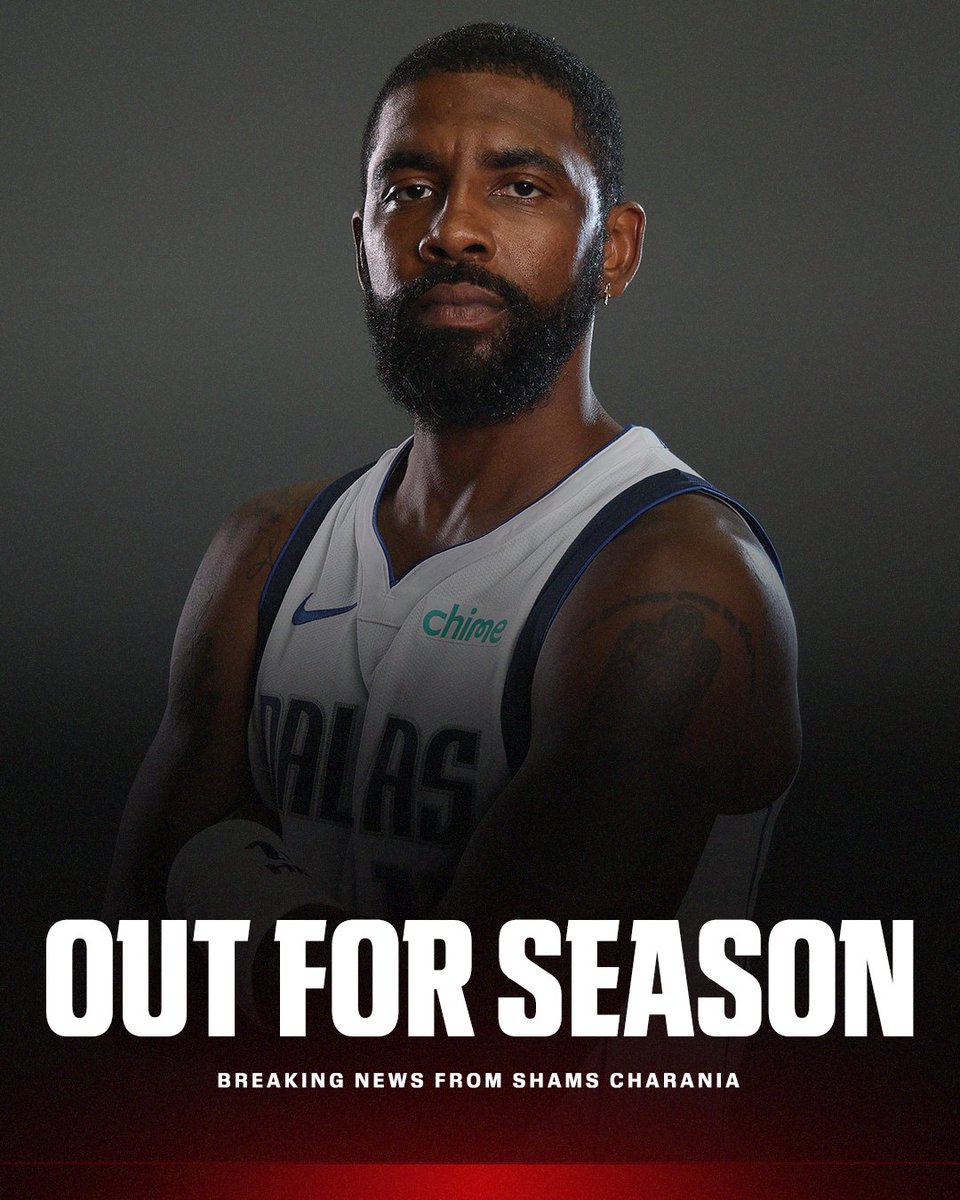 espn's tweet image. Breaking: Kyrie Irving will miss the season to allow himself additional time to fully heal from the torn ACL he suffered last March, his agent told @ShamsCharania. 

Get breaking news alerts from Shams Charania through the ESPN App: espn.smart.link/paubshxwt