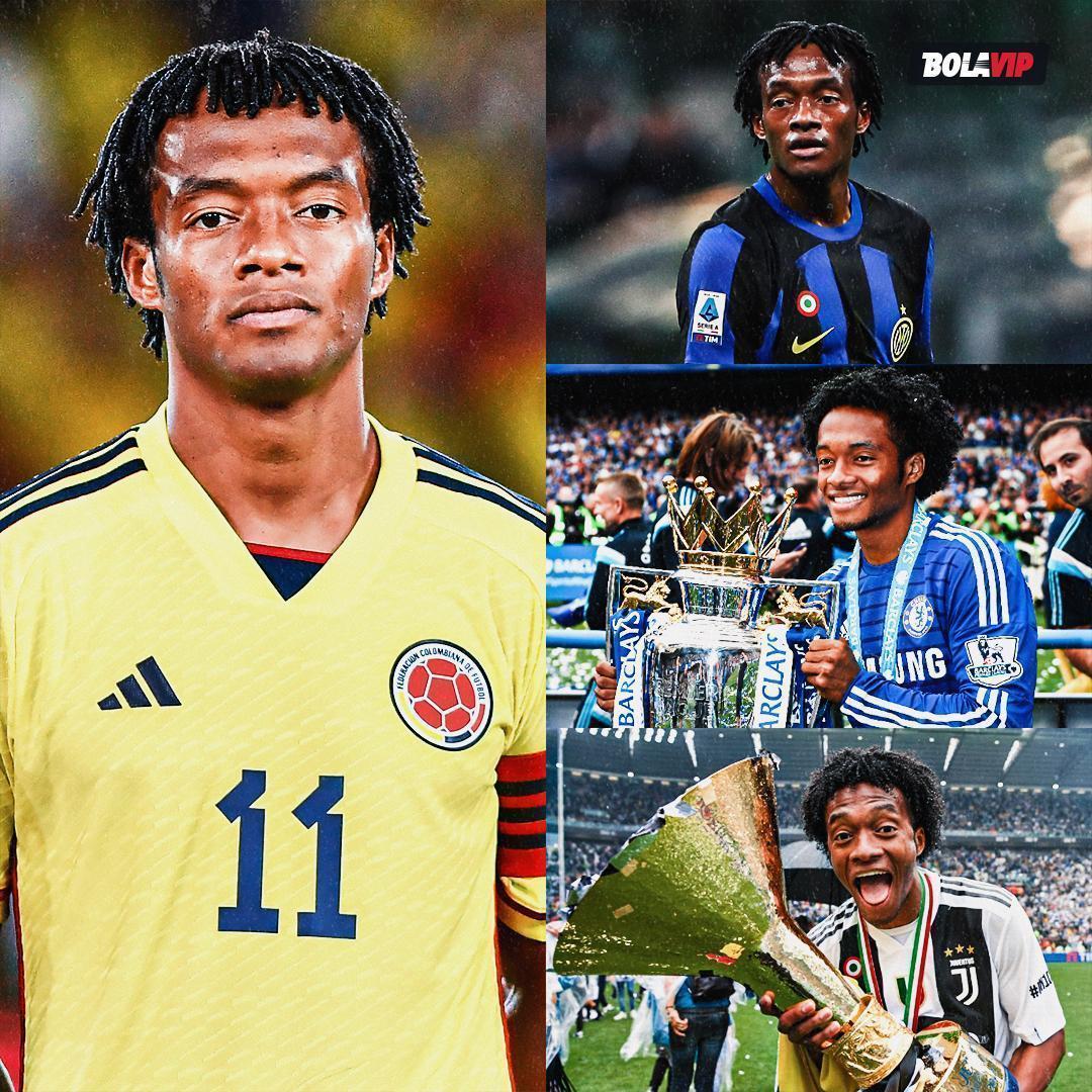✔️ Campeón con Chelsea, Juventus e Inter.
✔️ Colombiano con más títulos de Serie A (6).
✔️ 15 títulos en Europa.
✔️ 3º jugador con más partidos en Selección (116).
✔️ Colombiano con más partidos en ligas top de Europa (+500).

Qué carrera, Juan Guillermo Cuadrado 🔝🇨🇴