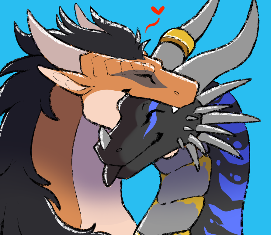 Nom! ft. <a href="/RogonUsaryis/">Rogon Usaryis</a> 🧡
Adorable YCH art by <a href="/Libertades_art/">Libertades</a>