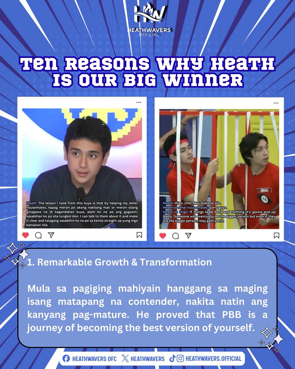 The countdown to the Big Night begins now.

Every day, we’ll be sharing one reason why Heath is our Big Winner—because his journey, heart, and strength deserve to be celebrated.

And today, we start 🤍

WHY HEATH?
Here’s our why.

HEATH IS OUR BIG WINNER 👑💙
because of his