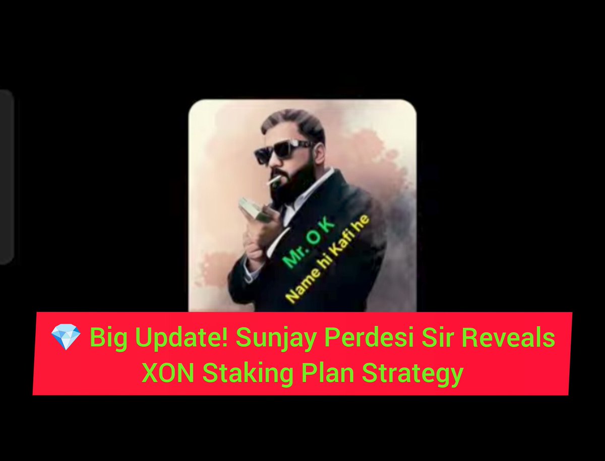 parwez_moh59850's tweet image. 🔥 Don’t Miss This Update!

🎙 Sunjay Perdesi Sir ne latest meeting me XON Staking &amp;amp; Profit System ko detail me explain kiya 💎💰

Agar aap XON holder hain, yeh video 
zaroor dekhein 👇
youtu.be/dp3Jzyc-trc�

#SunjayPerdesi #XONToken #XONStaking #XchangeOn #CryptoUpdate 🚀