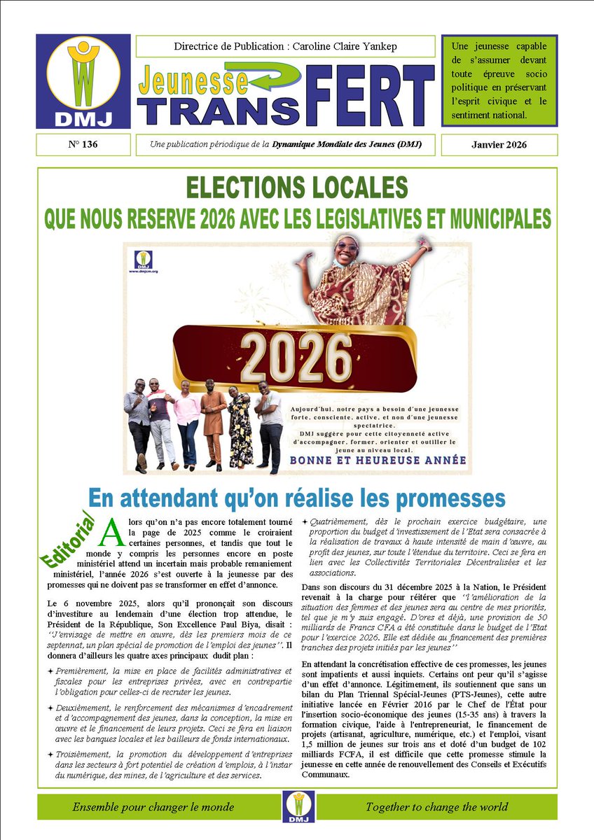 DMJ - Dynamique Mondiale des Jeunes tweet media