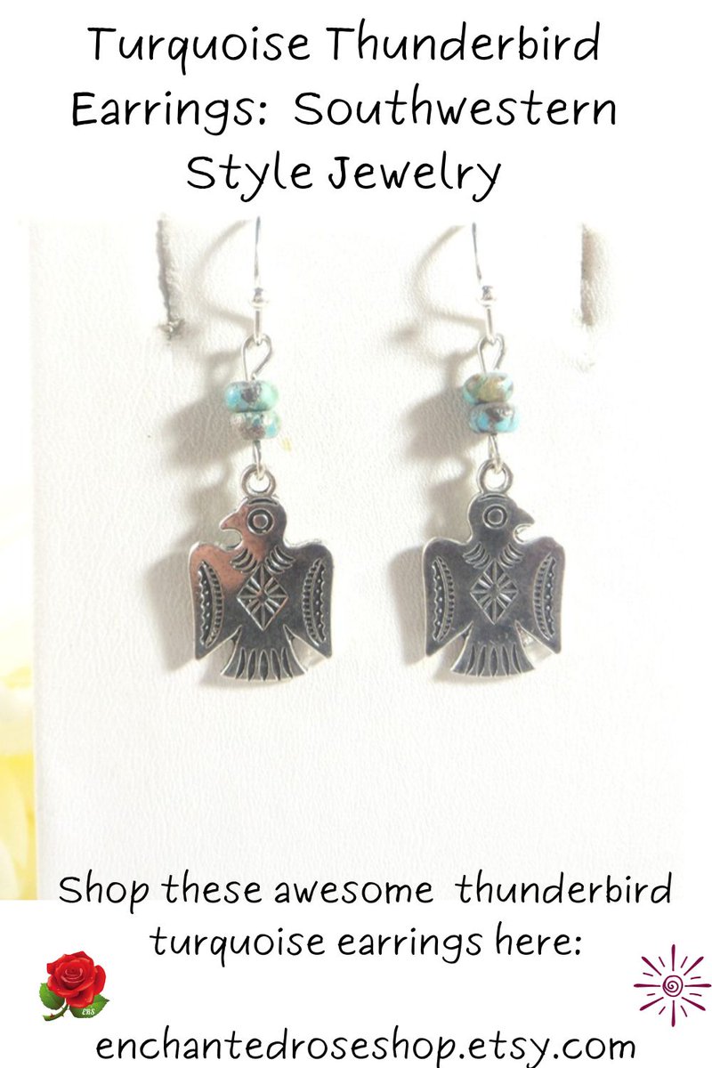 valroseshowers's tweet photo. Turquoise Thunderbird Earrings: Native-Inspired New Mexico Jewelry https://t.co/2y3moPvJIb #wiseshopper #nativeEarrings #NativeMerican #southwesternstyle #newmexicojewelry #turquoiseearrings https://t.co/TRb67DaSdw