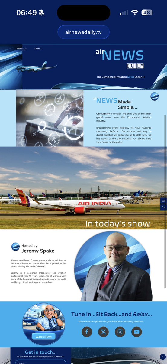 Access to @airnewsd is always available via airnewsdaily.tv so keep your finger on the pulse and jump on-board for our weekday aviation news shows