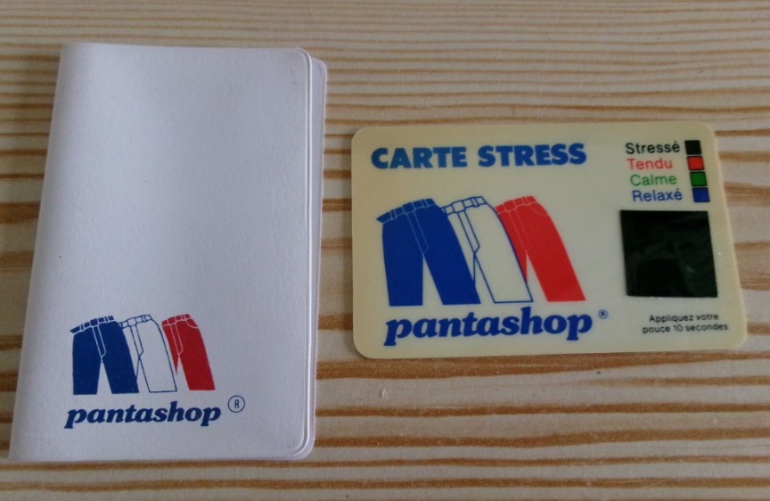 Pour savoir si on allait bien dans les années 80, on avait la Carte Stress de chez Pantashop.