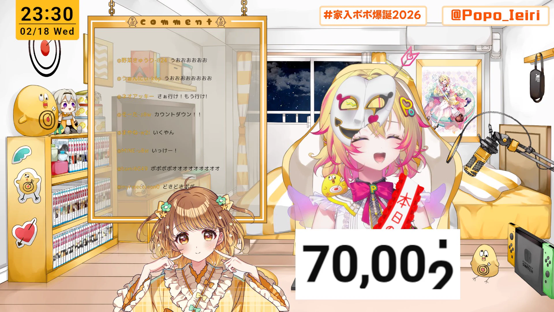 家入ポポ アクリルスタンド 誕生日 サイン入りポスカ セット 家入ポポ、誕生日配信でYouTube登録者7万人達成 祝福殺到