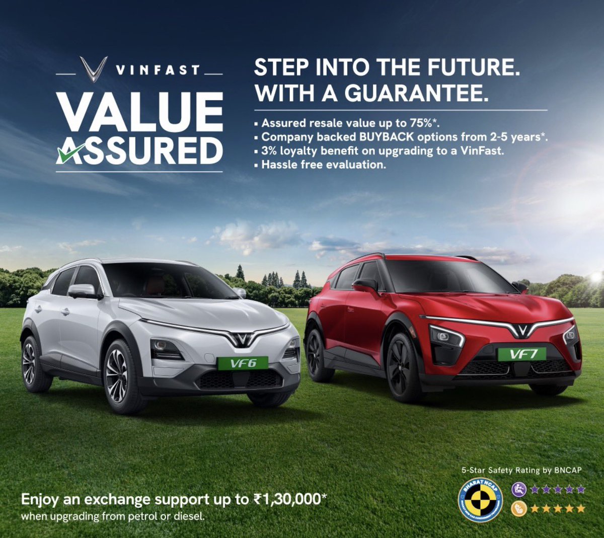 MotorBeam's tweet photo. VinFast has announced its Value Assured Programme, introducing a Residual Value Guarantee aimed at addressing resale value concerns around EV ownership.

The programme includes buyback options, loyalty benefits and exchange support for customers upgrading from ICE vehicles. https://t.co/ns0GeP7o9i