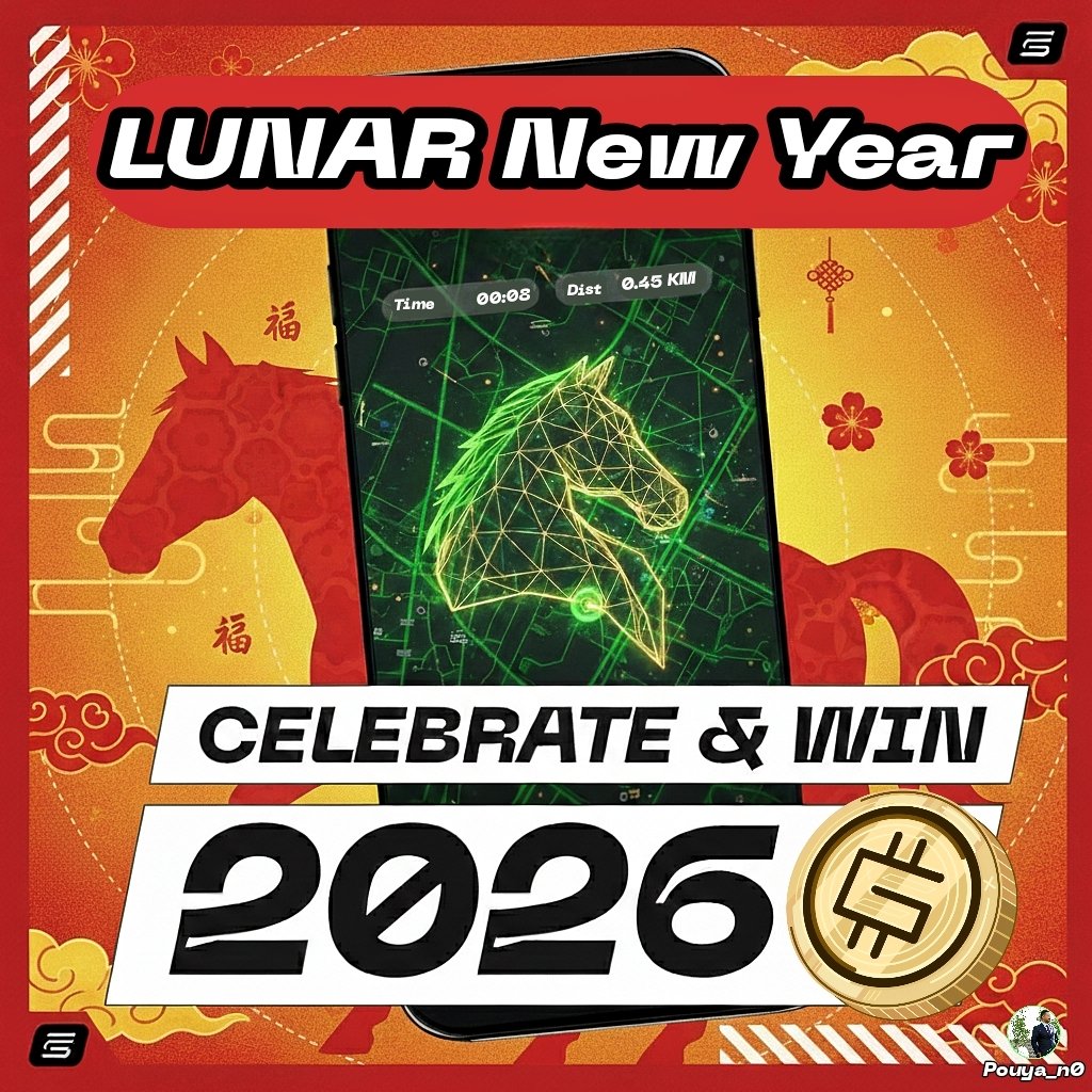 Get ready to join STEPN’s Lunar New Year GPS Drawing Contest! 🐎
Go outside, use #STEPN or #STEPNGO to easily draw a horse (doesn’t have to be perfect), and post it on X with #STEPNLNY by Feb 23, 11 AM UTC.

One random winner will receive 2026 GMT.
Everyone can join and have fun!