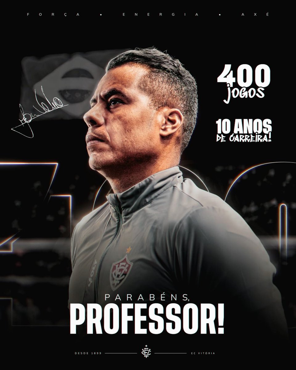Parabéns pela importante marca, Professor! Que a sua carreira seja repleta de feitos e conquistas alcançadas! 🔴⚫🦁

#PegaLeão