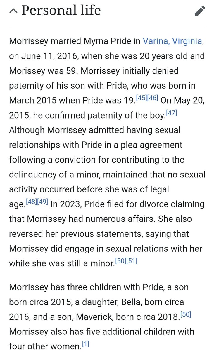 Joe Morrissey mentioned!

This is the dude who waved an AK47 around the statehouse...finger on the trigger safety off.

He also seduced a 17 year old intern...when he was 56...and had 3 kids with her.

He then cheated on her.

Joe has 8 kids with 5 women!