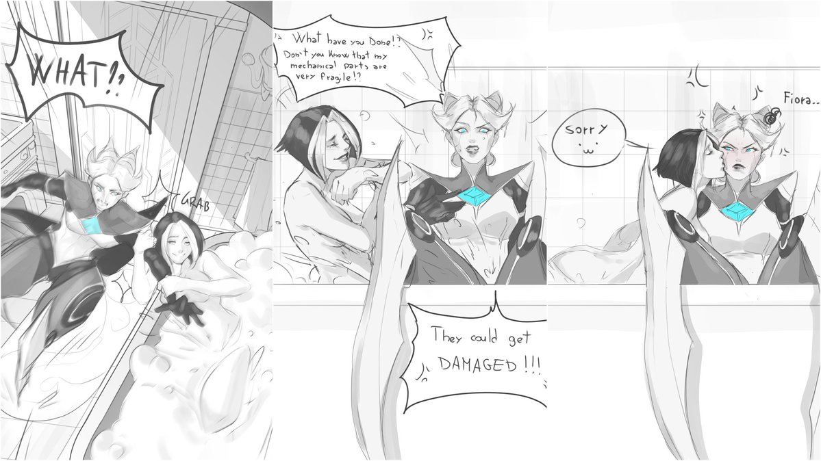 It’s from a mini comic series I’ve had in mind for several years, and I finally decided to bring it to life because I’m in my Fiora/Camille era 😂
And this is also connected to my next Patreon post 😏
#WLW #LeagueOfLegendsFanArt #wlwcouple #WildRift