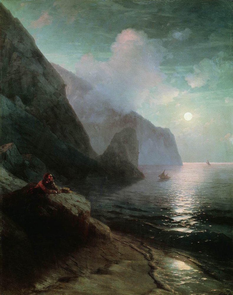Pushkin in Gurzuf #artbots #aivazovski