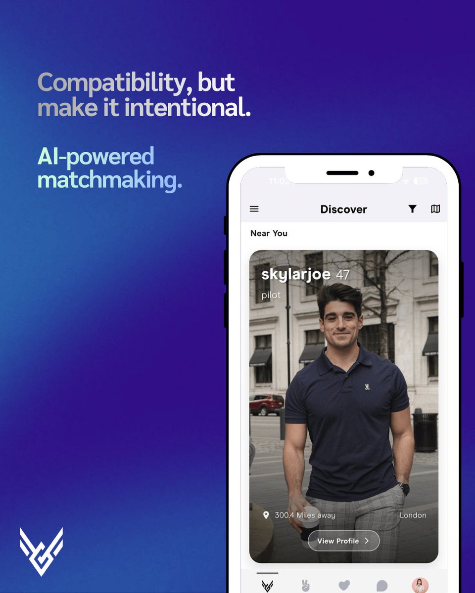 LegacyXuk_'s tweet photo. Compatibility isn’t luck. It’s engineered.

Welcome to Vortex by LegacyX - where AI turns connection into intention. 💫
#DatingApp #OnlineDating #ModernDating #AIDating #Matchmaking #SmartDating #FindYourMatch #DatingLife #SeriousDating #RelationshipGoals  #doubledating https://t.co/UnC9Jqbjq9