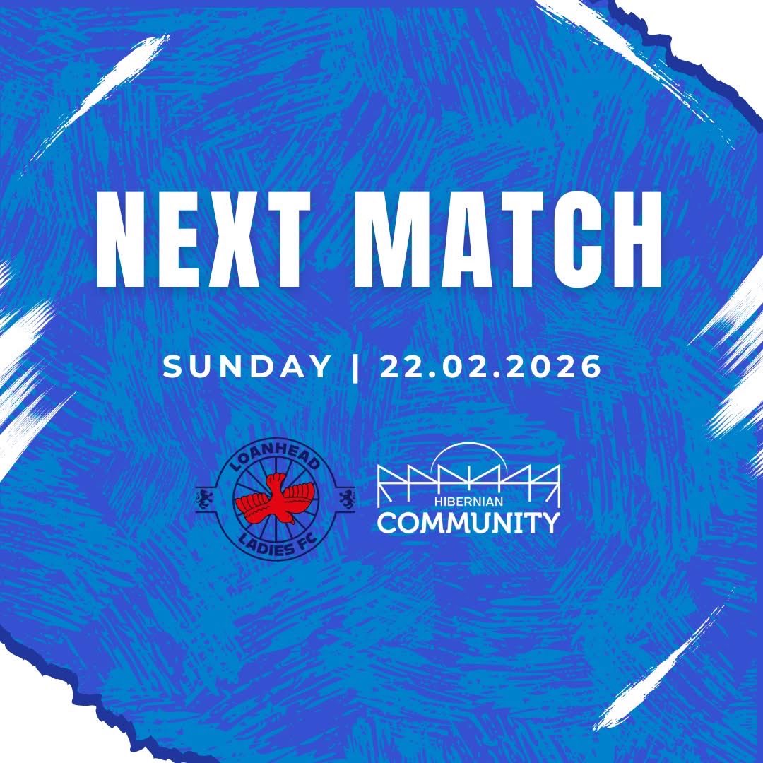 Match Day Incoming 🔜 

The Ladies are back in action this Sunday at home against Hibs Community.

🆚 Hibernian Community
📆 Sunday 22nd February
⏰ 1:00 PM
📍 Memorial Park, Loanhead