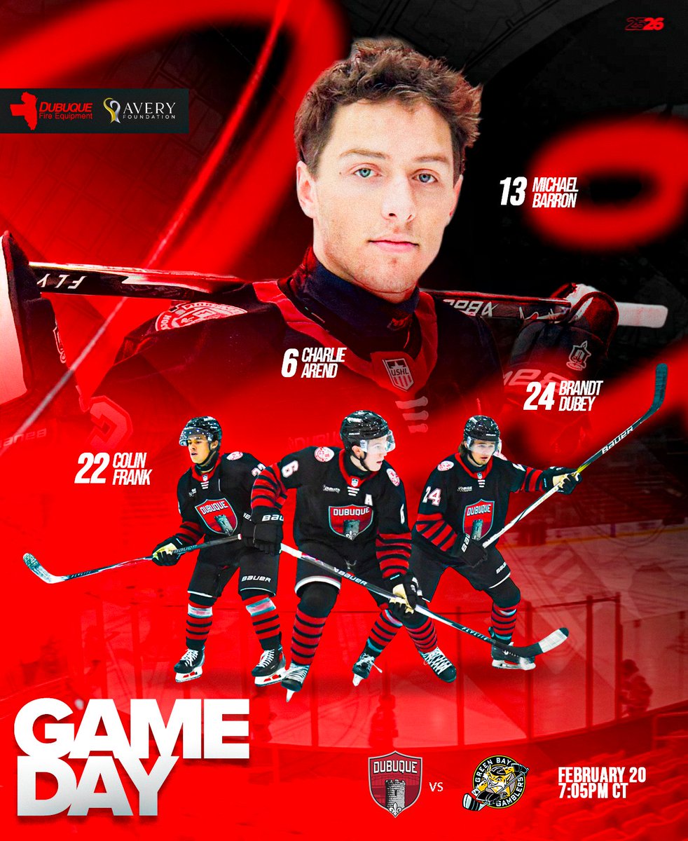 We're Back in Black‼️

🆚Green Bay Gamblers
🏟️ImOn Arena
⏰7:05 PM
📺flohockey.tv ($)
📻Eagle 102.3
🎟️tickets.dubuquefightingsaints.com

#UnfinishedBusiness #HalosHigh