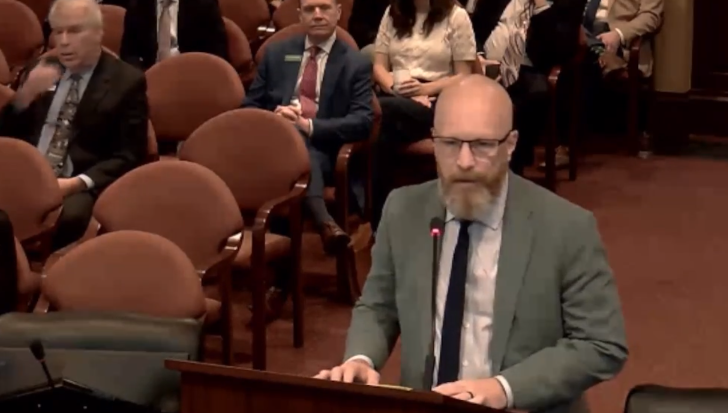 brianalmon's tweet photo. Sen. Brian Lenney introduces a bill to audit NGOs engaged in refugee resettlement in Idaho. The committee votes to print the bill.

@Oilfield_Rando https://t.co/25R56XTDOH