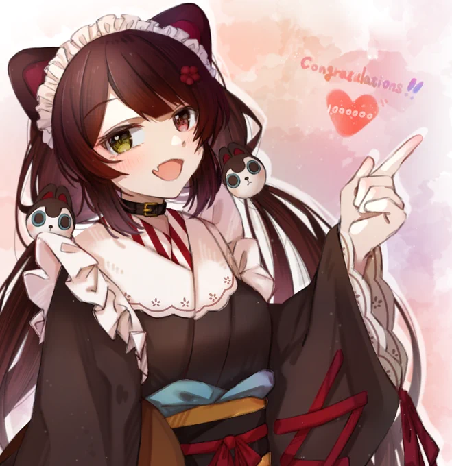 とこちゃん!! 100万人達成本当におめでとう!! これからもずっと応援してます! #いぬいどんどんすきになる #いぬいらすと