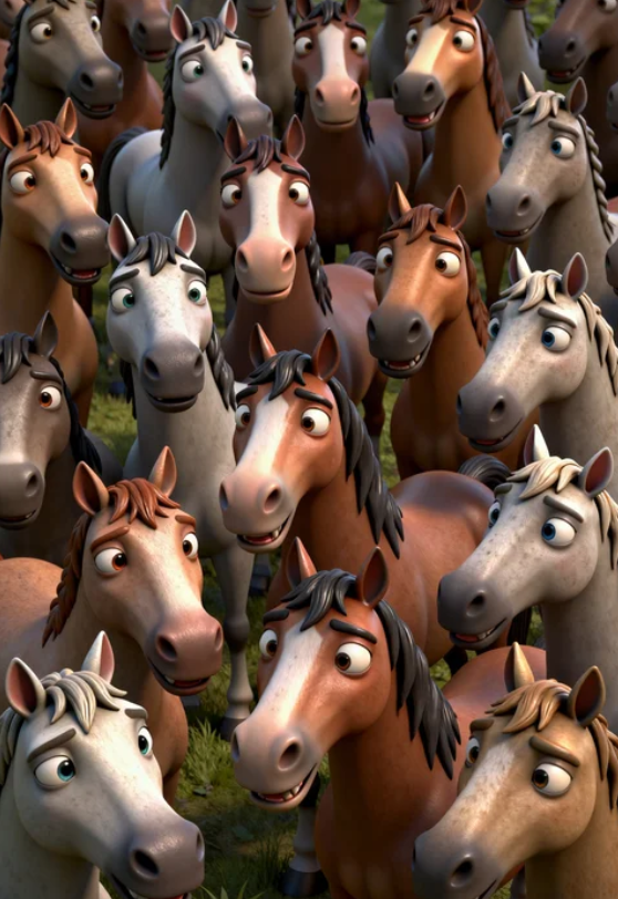 yingDON2005's tweet photo. AIart Draw a horse every day 48 https://t.co/XmV7LqHaaL