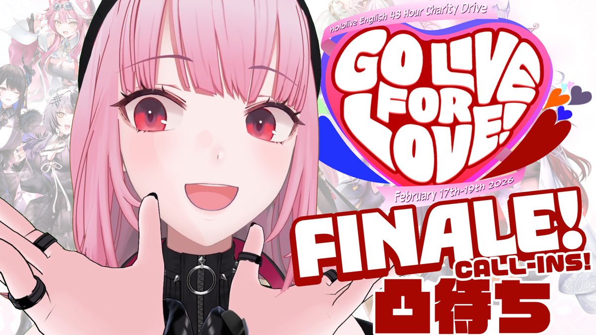 it's almost over...!
let's gather and celebrate. I'm in VR!

@ 8:00 JST / 3pm PST

【GO LIVE for LOVE!】FINALE 凸待ち!!
youtube.com/live/8w9xRYpoB…

#GOLIVEforLOVE