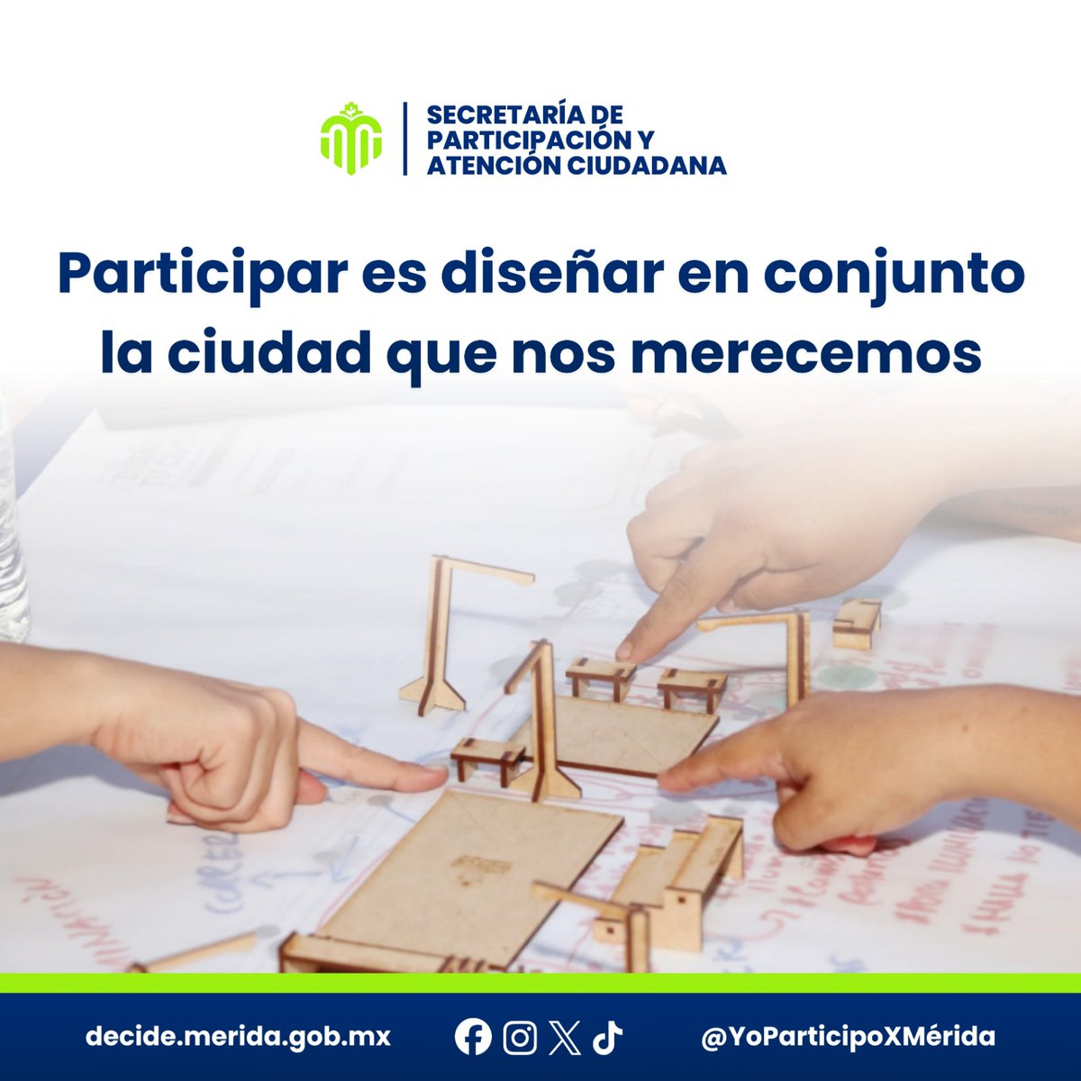 Participar no solo implica tomar decisiones favorables para nuestra ciudad, sino también ser parte activa en su diseño, aportando ideas y soluciones para construir en conjunto, la Mérida que nos merecemos. 🏗️🏙️