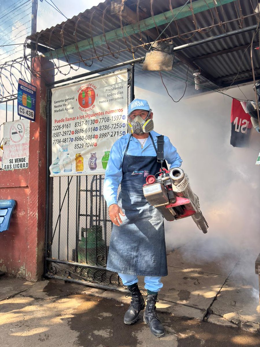 🗞️ MINSA | Lucha permanente contra el dengue 🦟

En el marco de la lucha continua para proteger la salud de las familias, el MINSA, a través del SILAIS Managua y las unidades del Distrito I, desarrolla una intensa jornada de fumigación y abatización