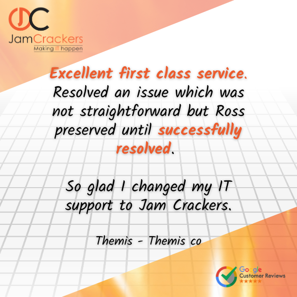 We’re thrilled to get reviews like this! Big shoutout to Ross for tackling a tough issue with patience. It's about more than just closing tickets; it's about fully resolving problems. Huge thanks to Themis for trusting us with your IT it truly means a lot