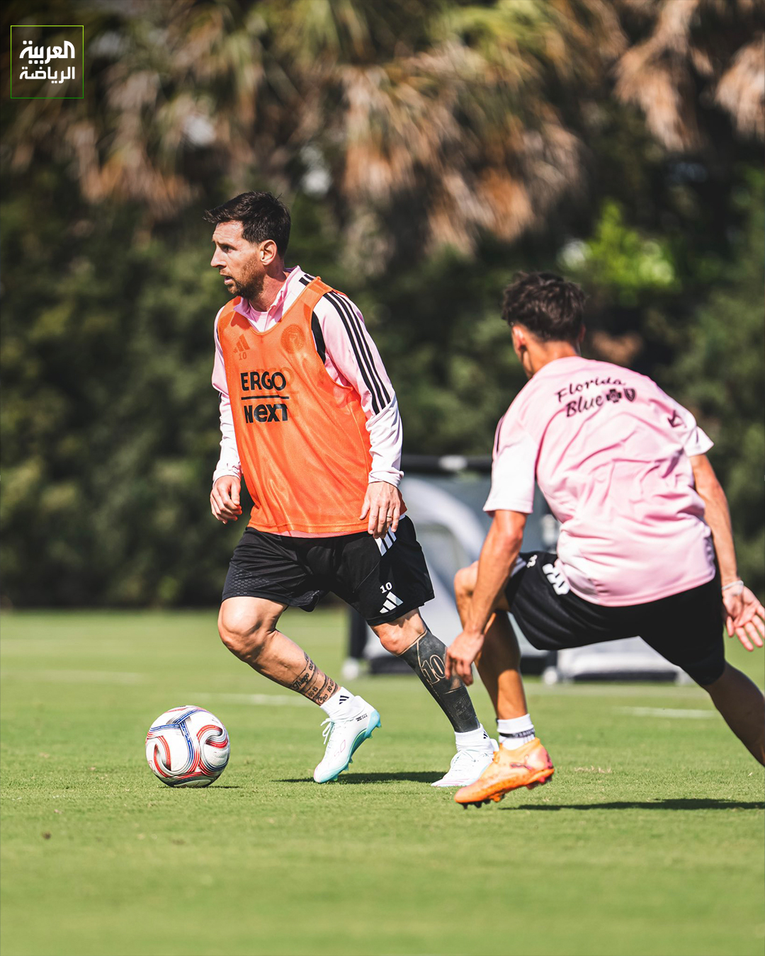 ليونيل ميسي يعود للمشاركة في تدريبات إنتر ميامي بعد تعافيه من الإصابة 