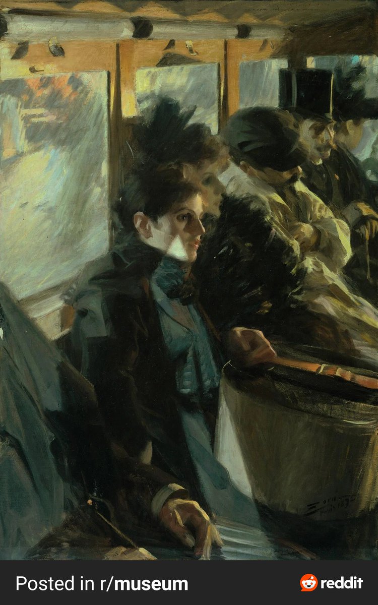 pantomathwar's tweet photo. Anders Zorn, The Omnibus, 1892 https://t.co/8bwJYHblBi
